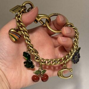 Coach Gold Charm Chain